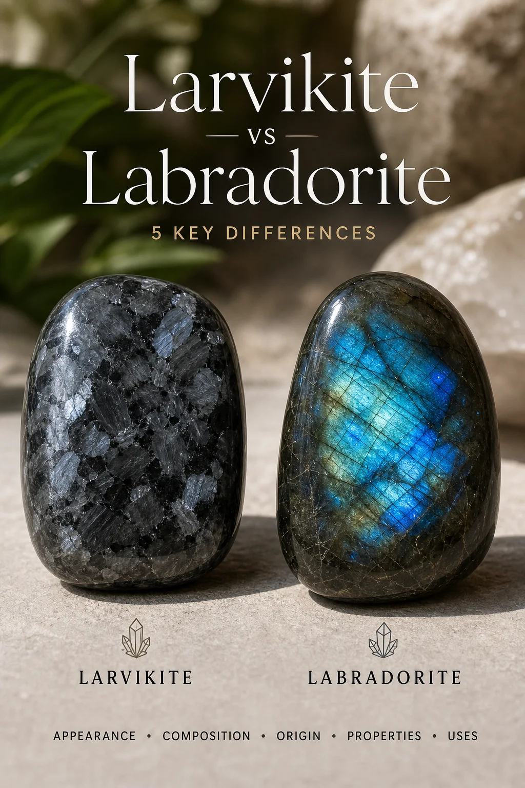 Larvikite vs Labradorite: 5 Key Differences