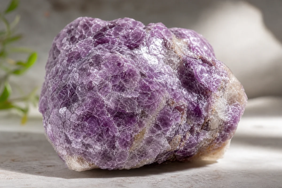 Lepidolite Is a Purple Mineral That Contains