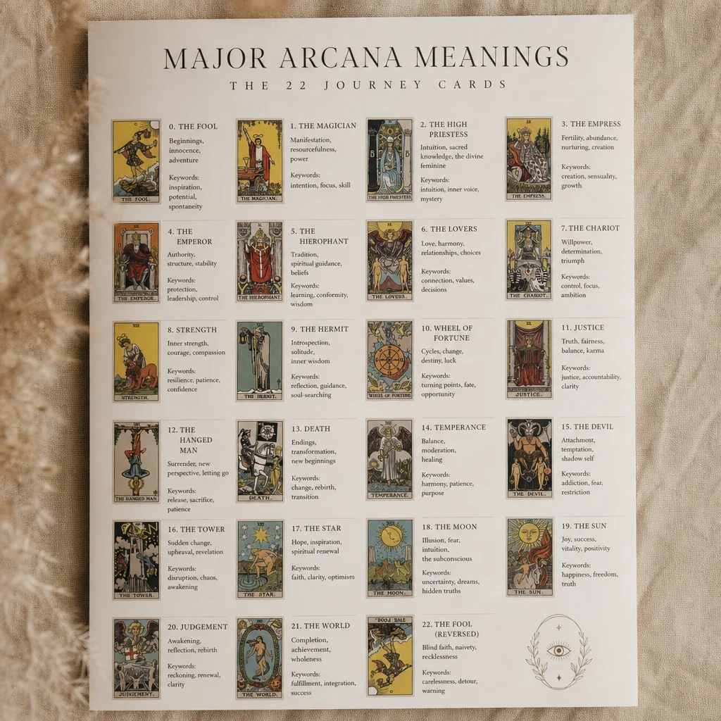 Major Arcana Meanings: the 22 Journey Cards