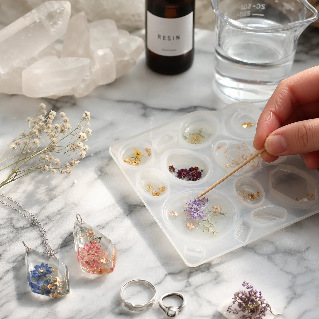 How to Make Resin Crystal Jewelry at Home