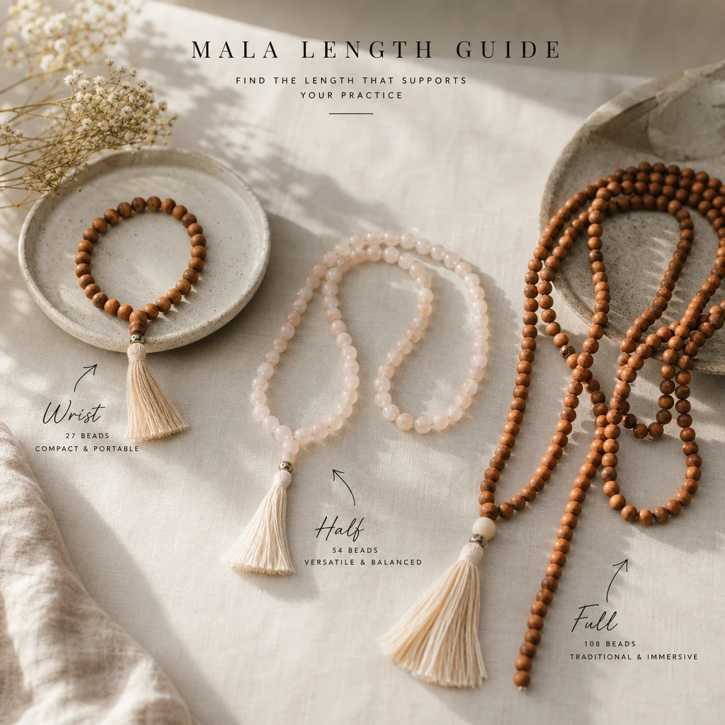 How to Choose the Right Mala Length: Wrist, Half