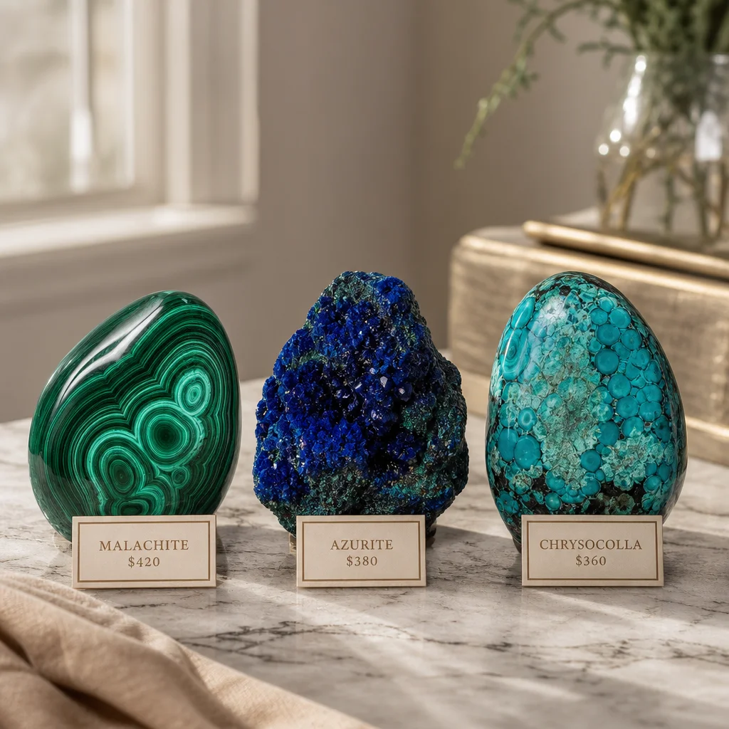 Malachite vs Azurite vs Chrysocolla Guide