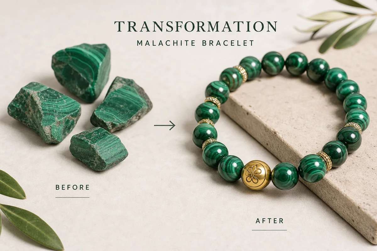 Malachite Bracelet  Transformation