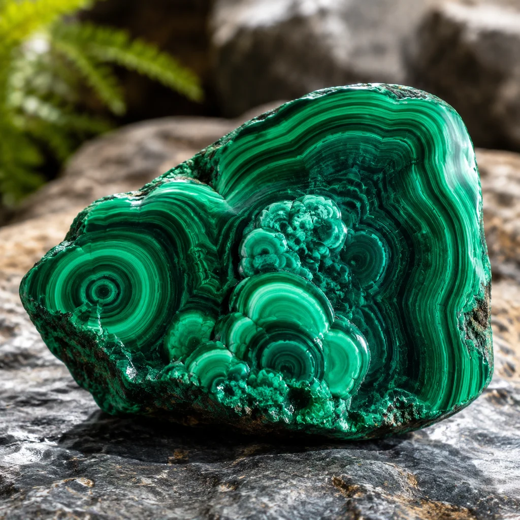 Malachite Has the Most Beautiful Green Stripes