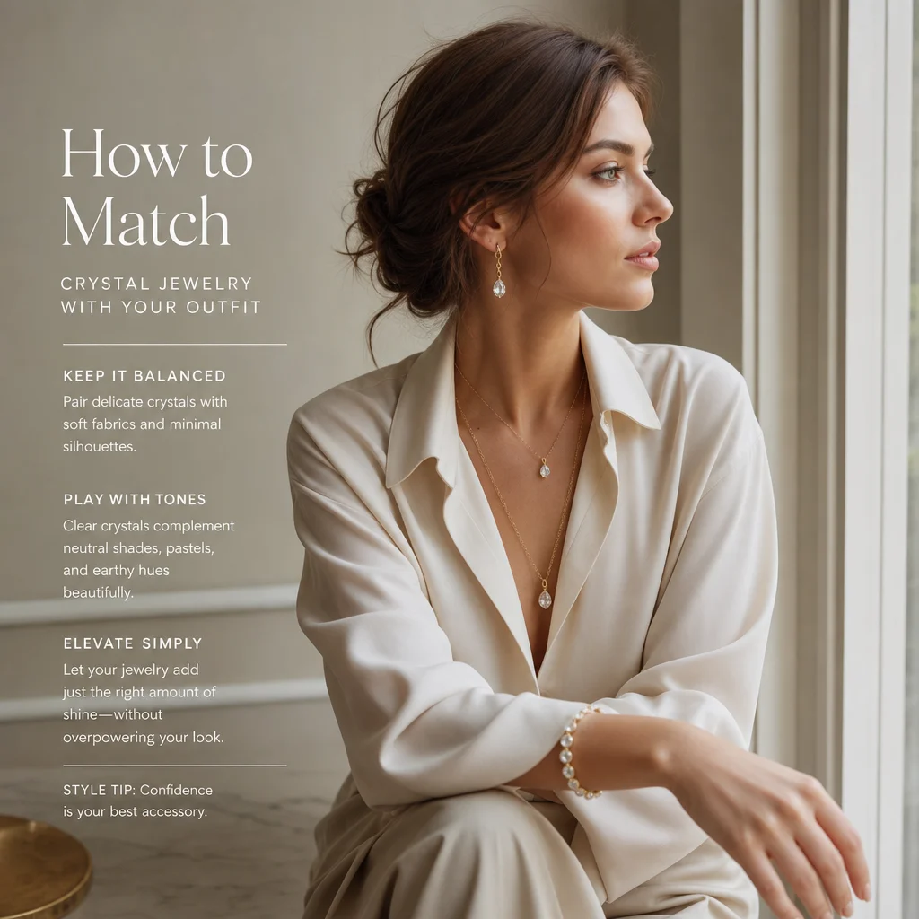 How to match crystal jewelry with your outfit