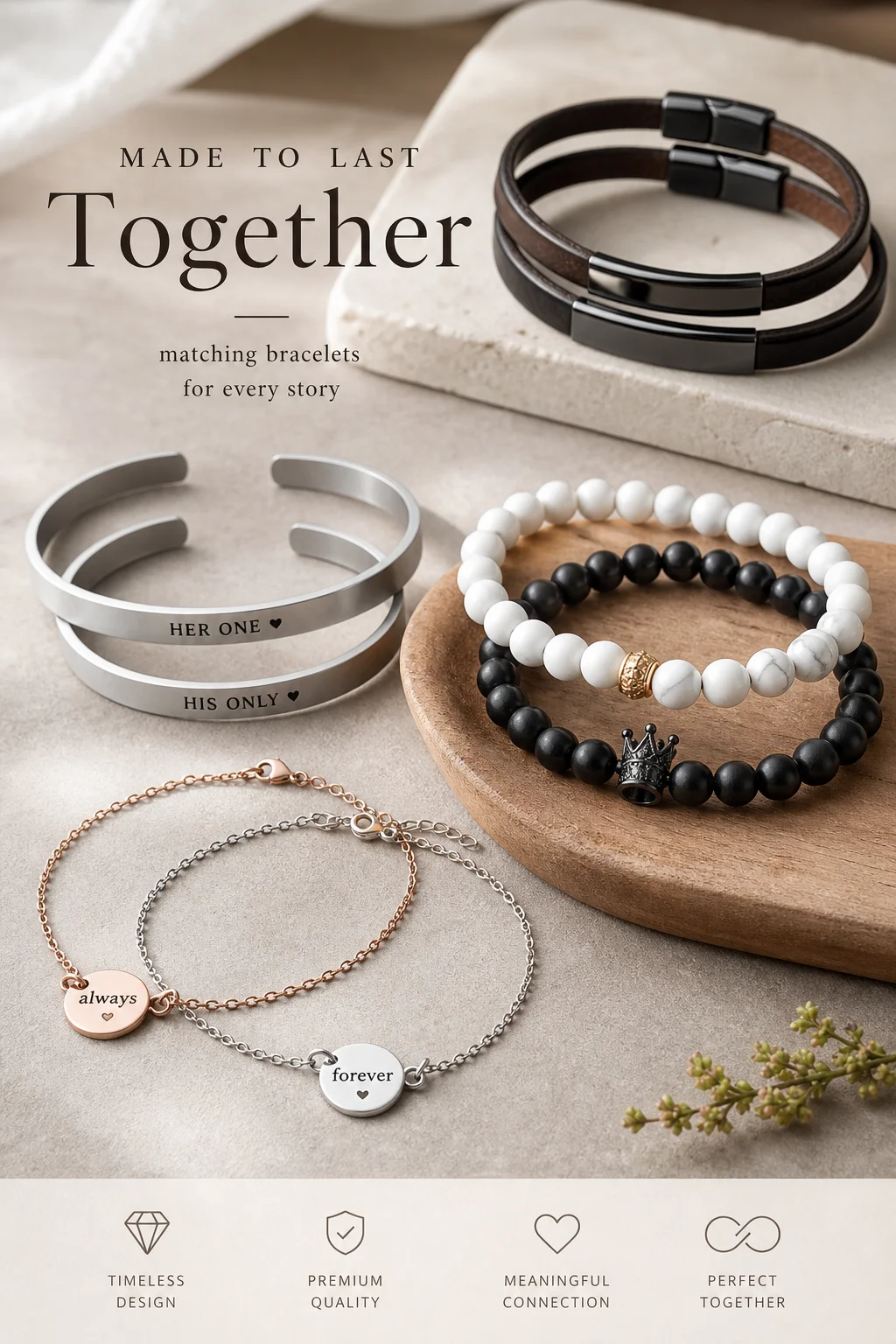 Top Styles of Matching Couple Bracelets: Find