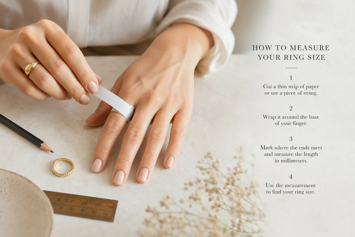 How to Measure Ring Size at Home (Without Any