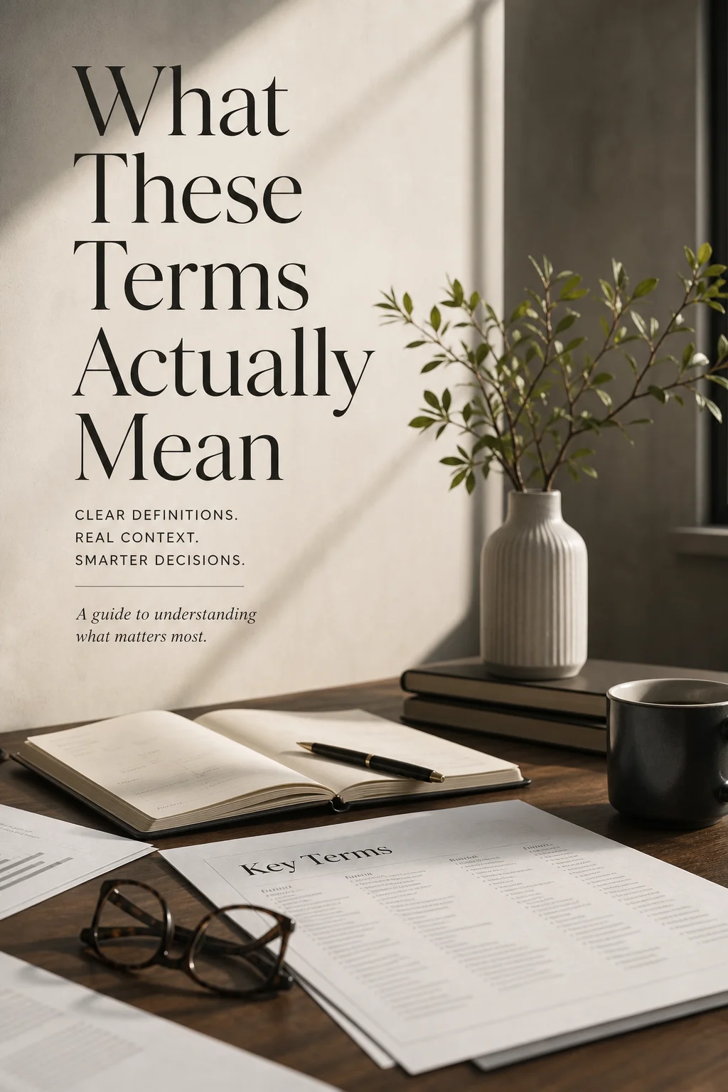 What These Terms Actually Mean
