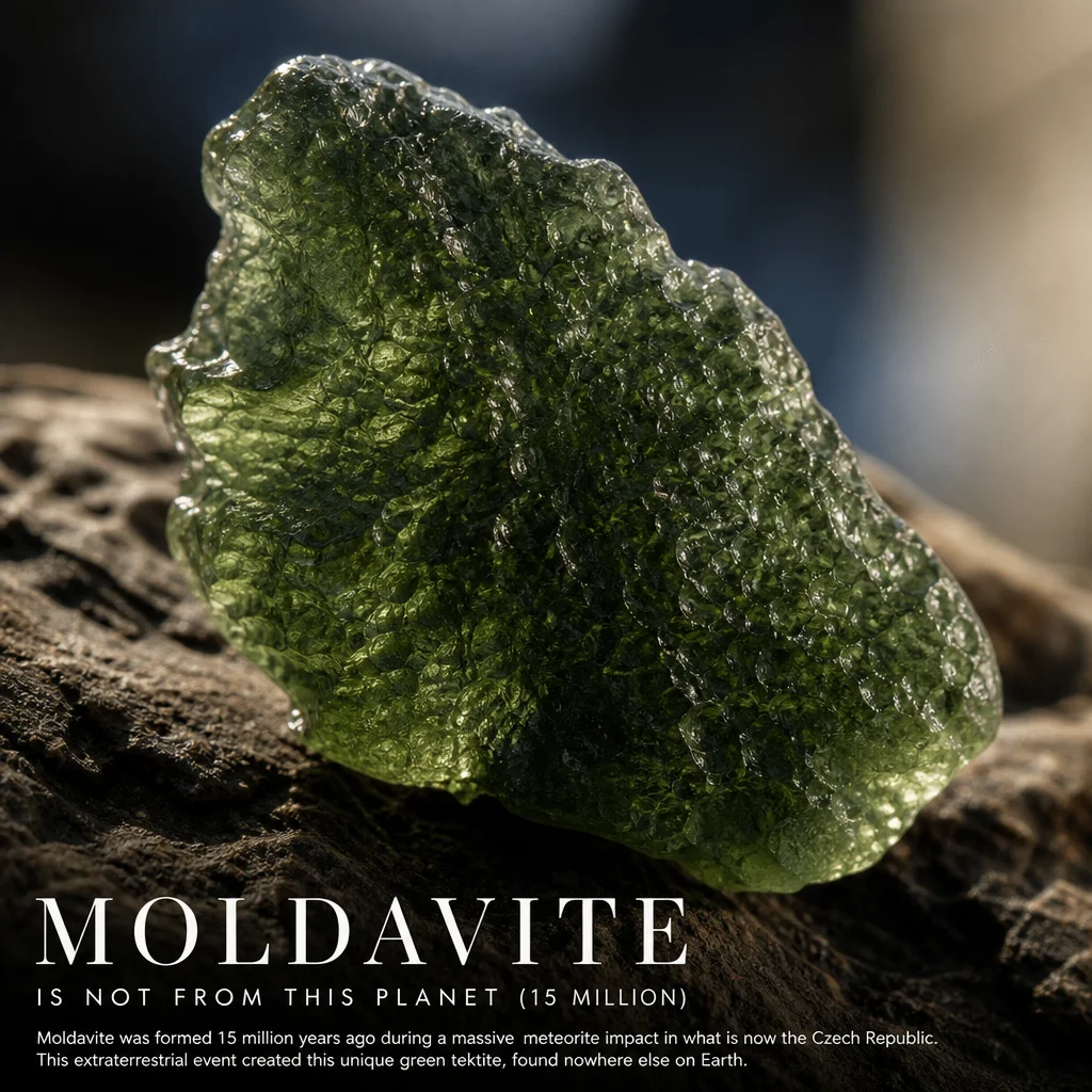 Moldavite Is Not From This Planet (15 Million