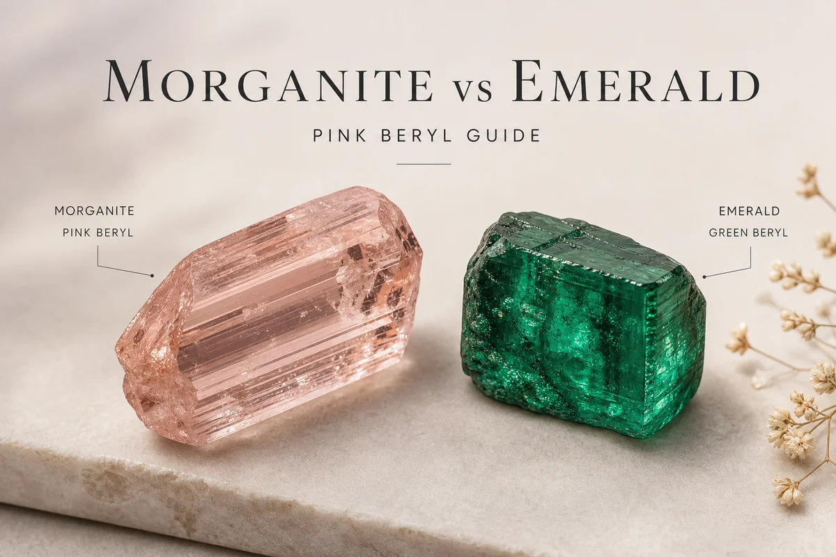 Morganite vs Emerald: Pink Beryl Guide