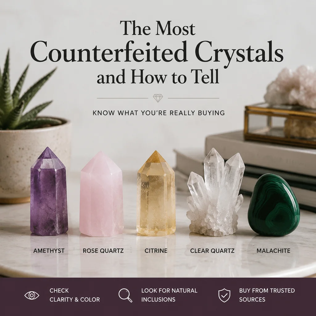 The Most Counterfeited Crystals and How to Tell