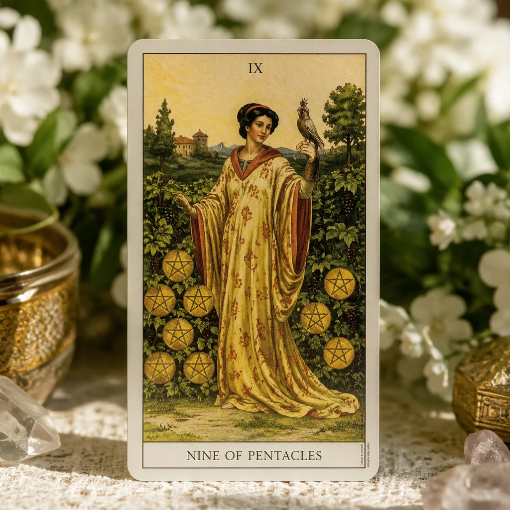 Nine of Pentacles Tarot Card: Success Beyond