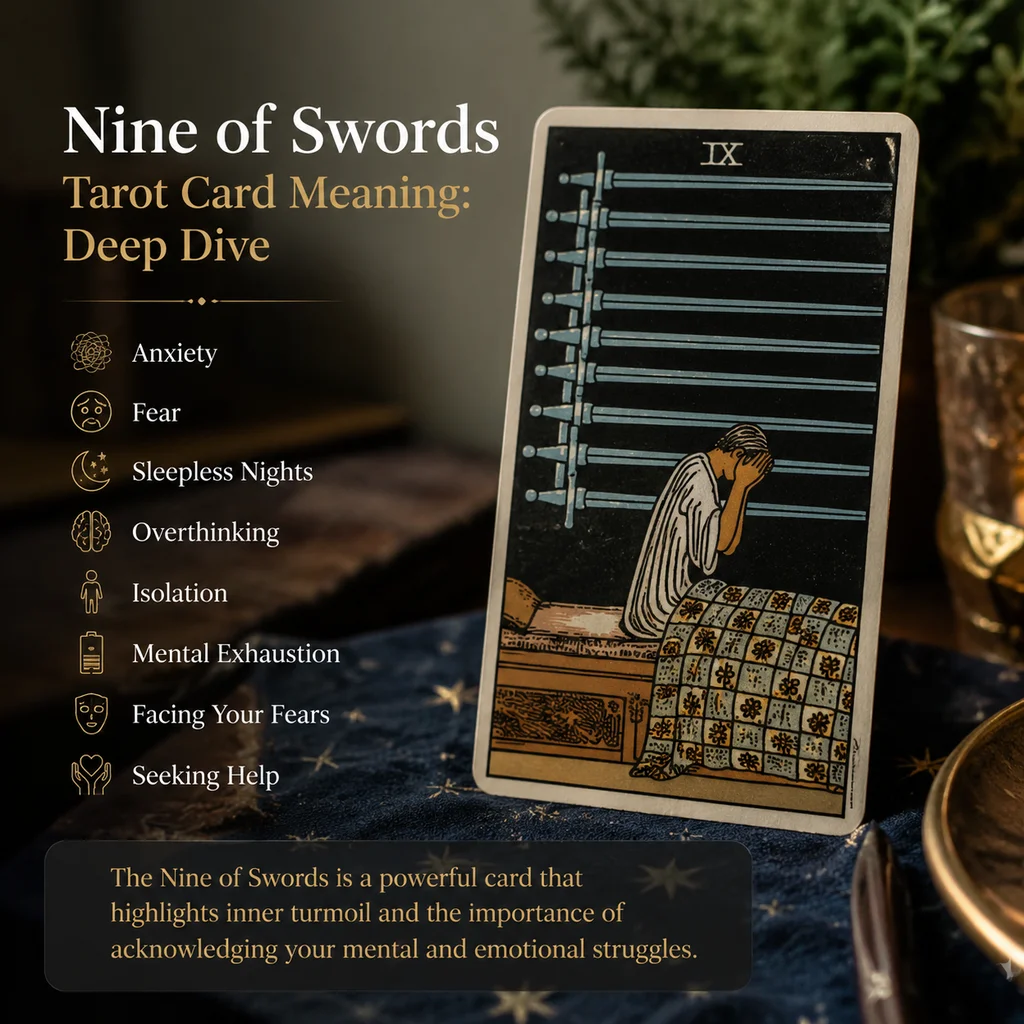 Nine of Swords Tarot Card Meaning: Deep Dive