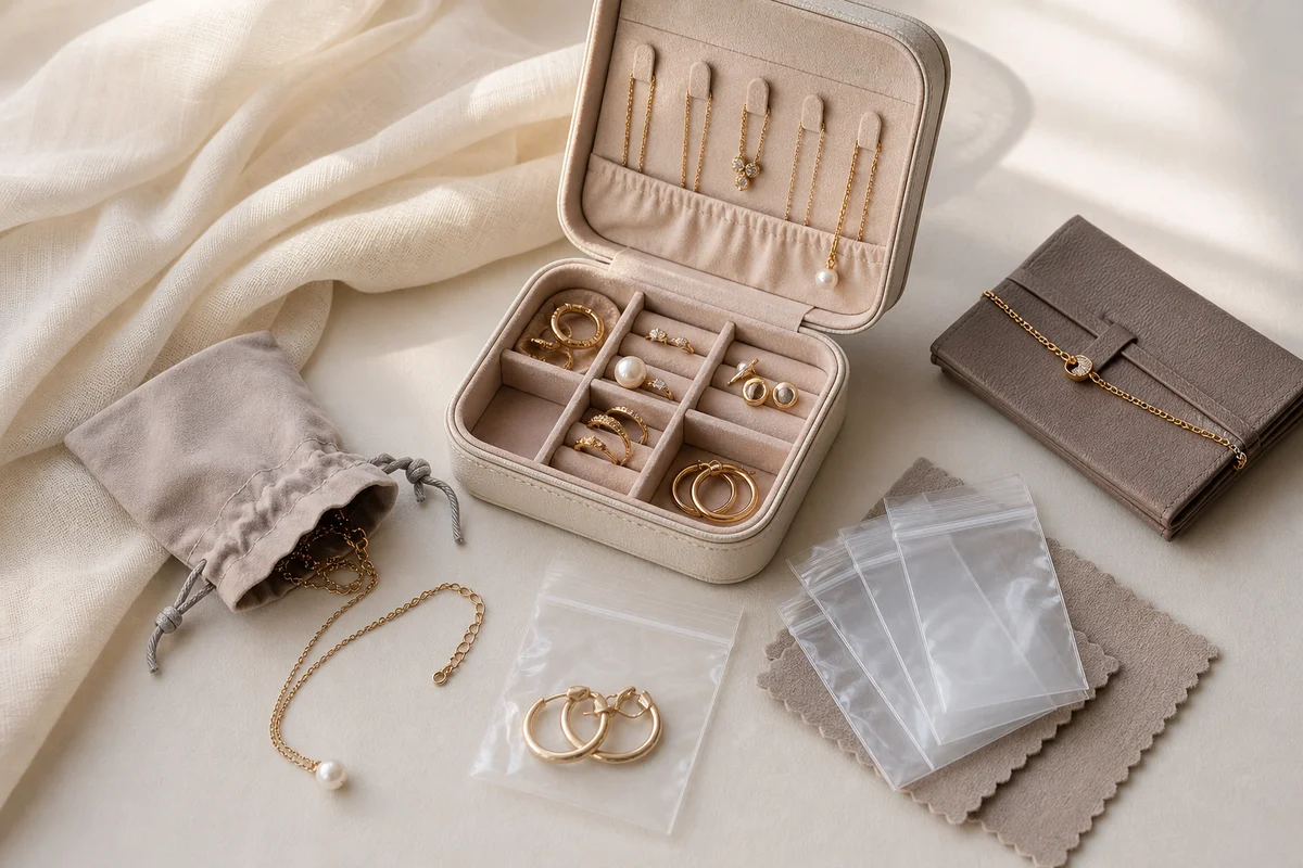 How to pack jewelry for air travel without