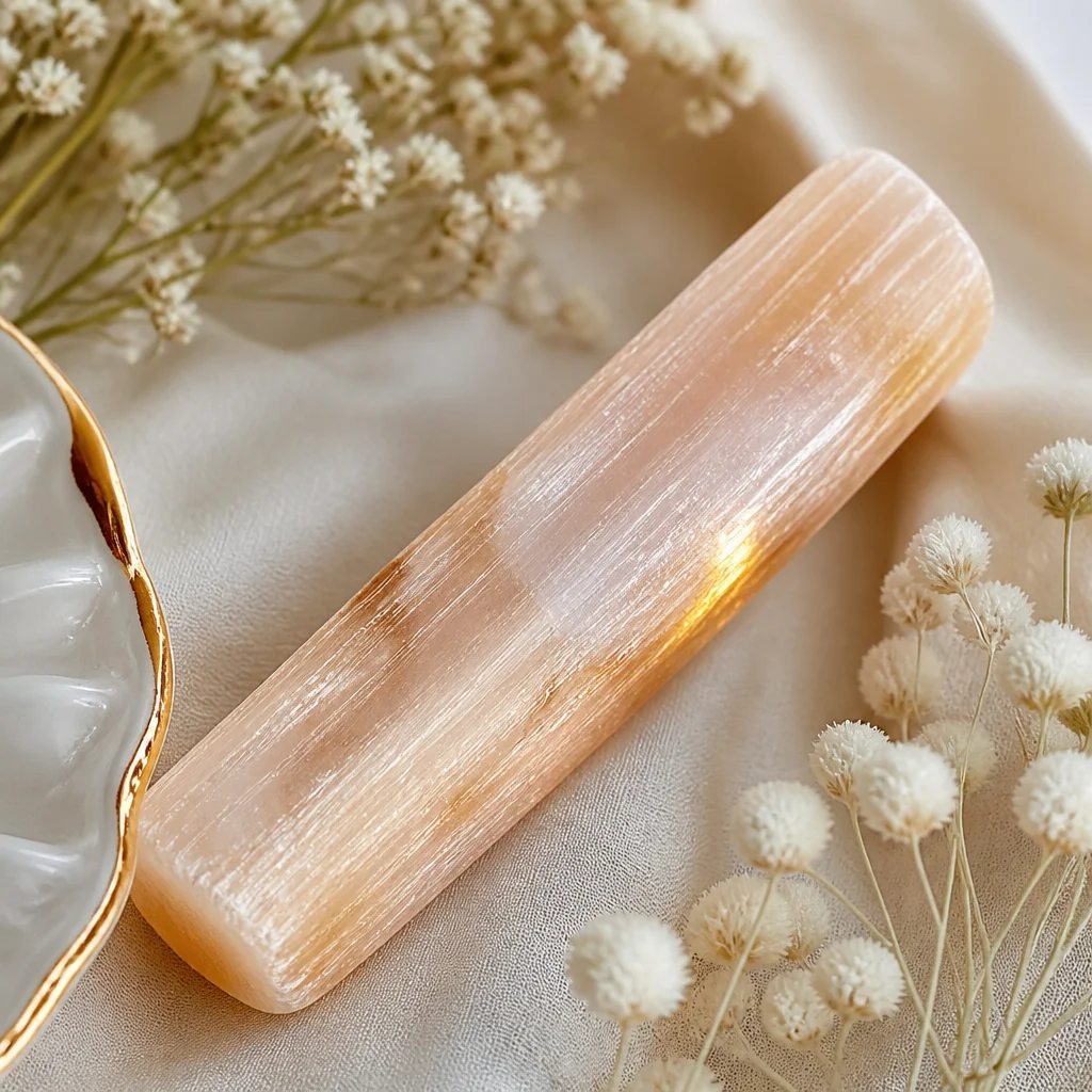 Peach Selenite: The Pink-Gold Healing Wand
