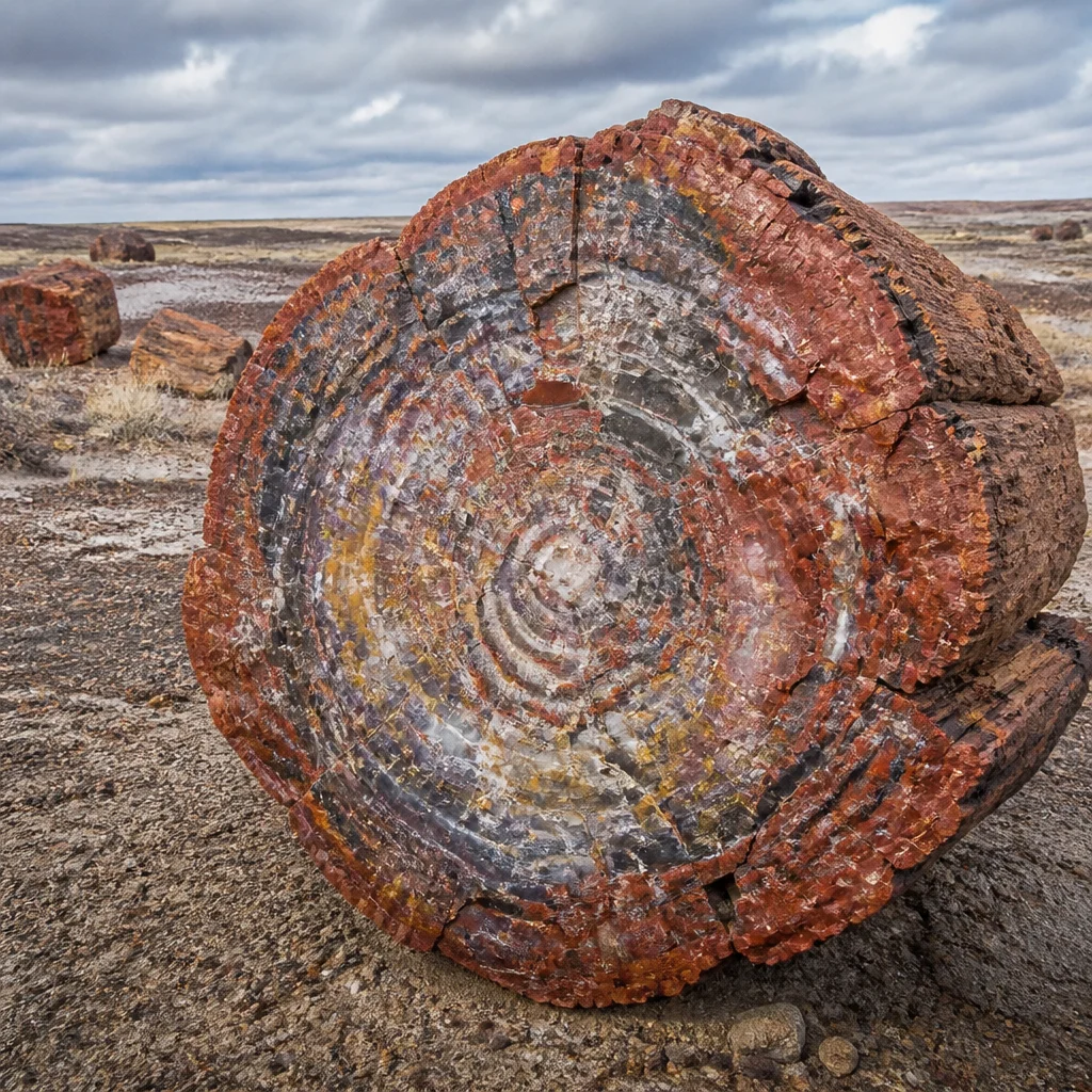 Petrified Wood Is a Tree That Turned Into Stone