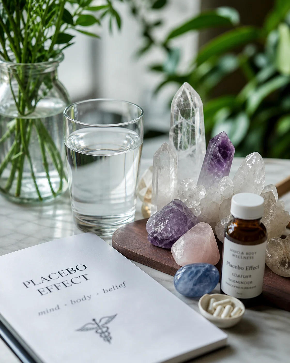 The placebo effect and crystals