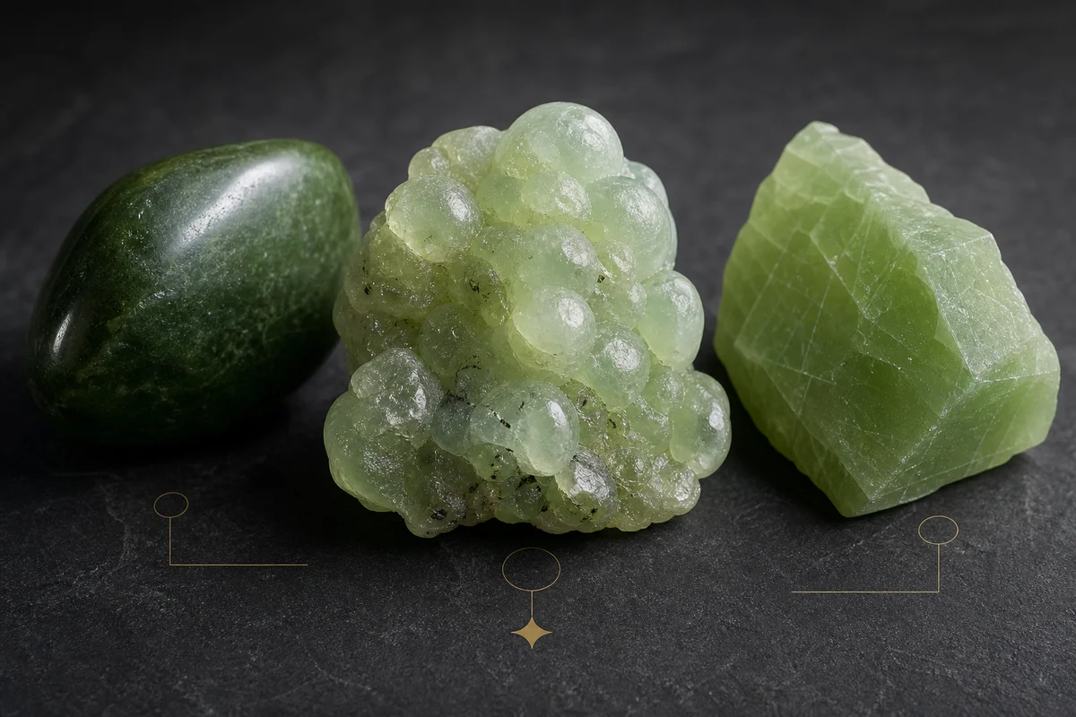 Top 3 Green Crystals: Spot Prehnite