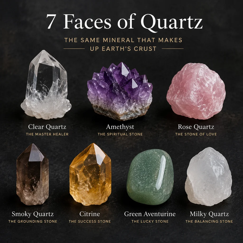 7 Faces of Quartz (The Same Mineral That Makes