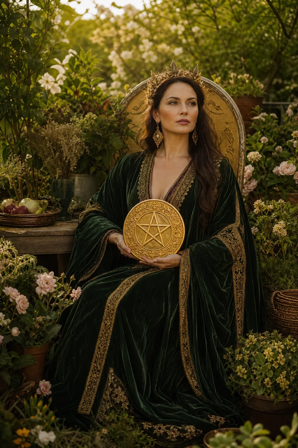 Queen of Pentacles: Tarot Card Guide & Meanings