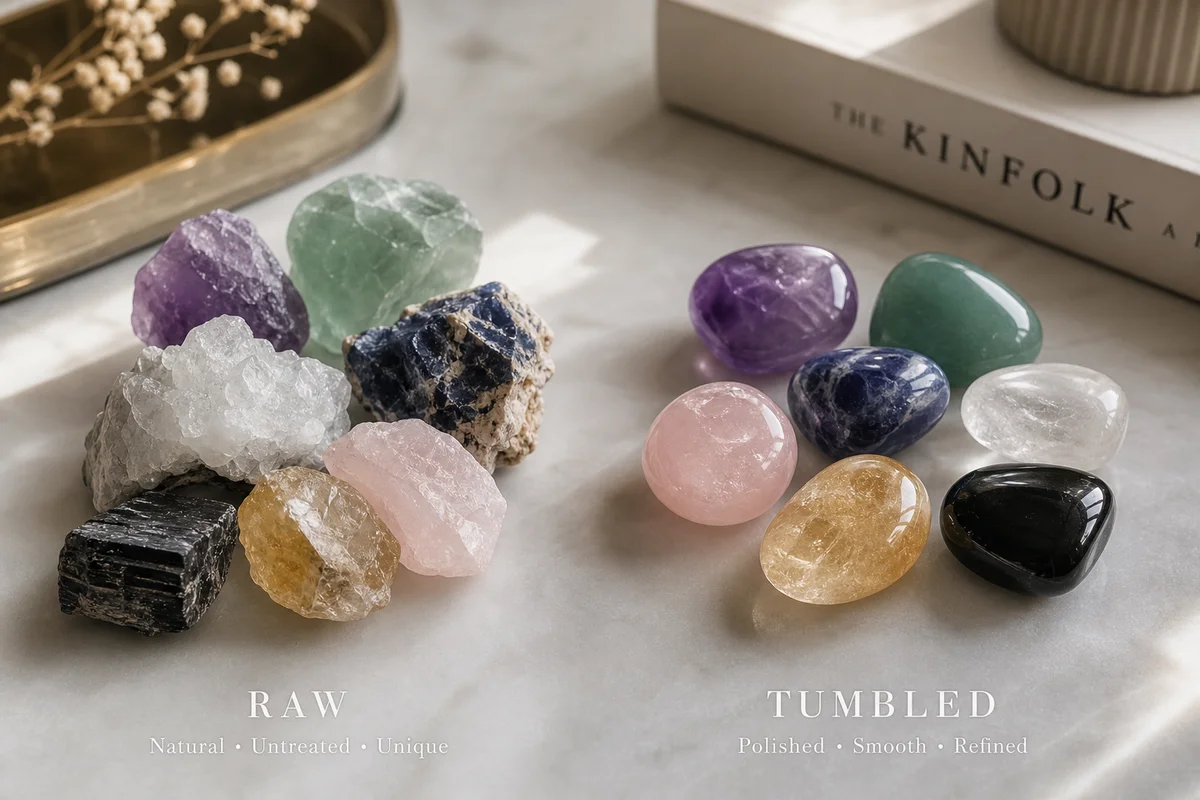 Raw vs Tumbled Crystals: Which Crystal Type is