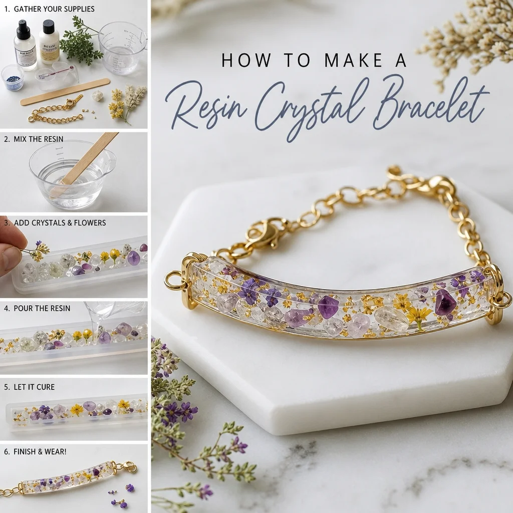 How to Make a Resin Crystal Bracelet