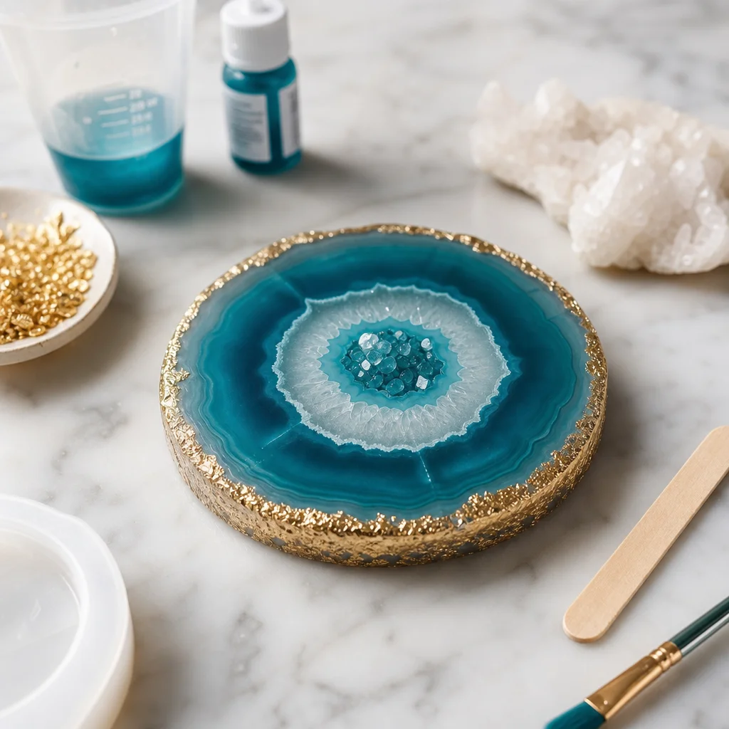 Resin Crystal Coaster: Functional Art Tutorial