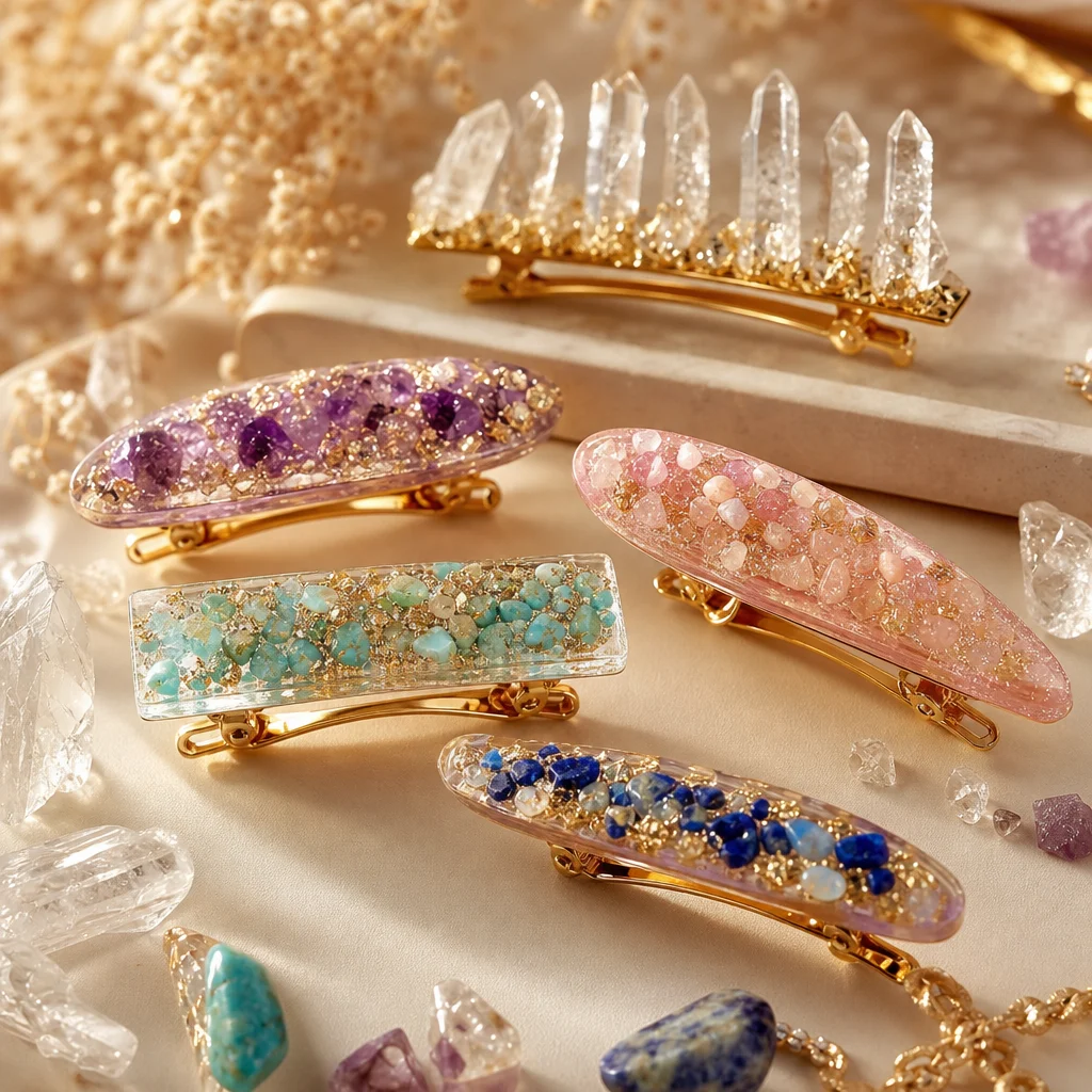 Resin Crystal Hair Clips: 5 Trendy DIY Styles
