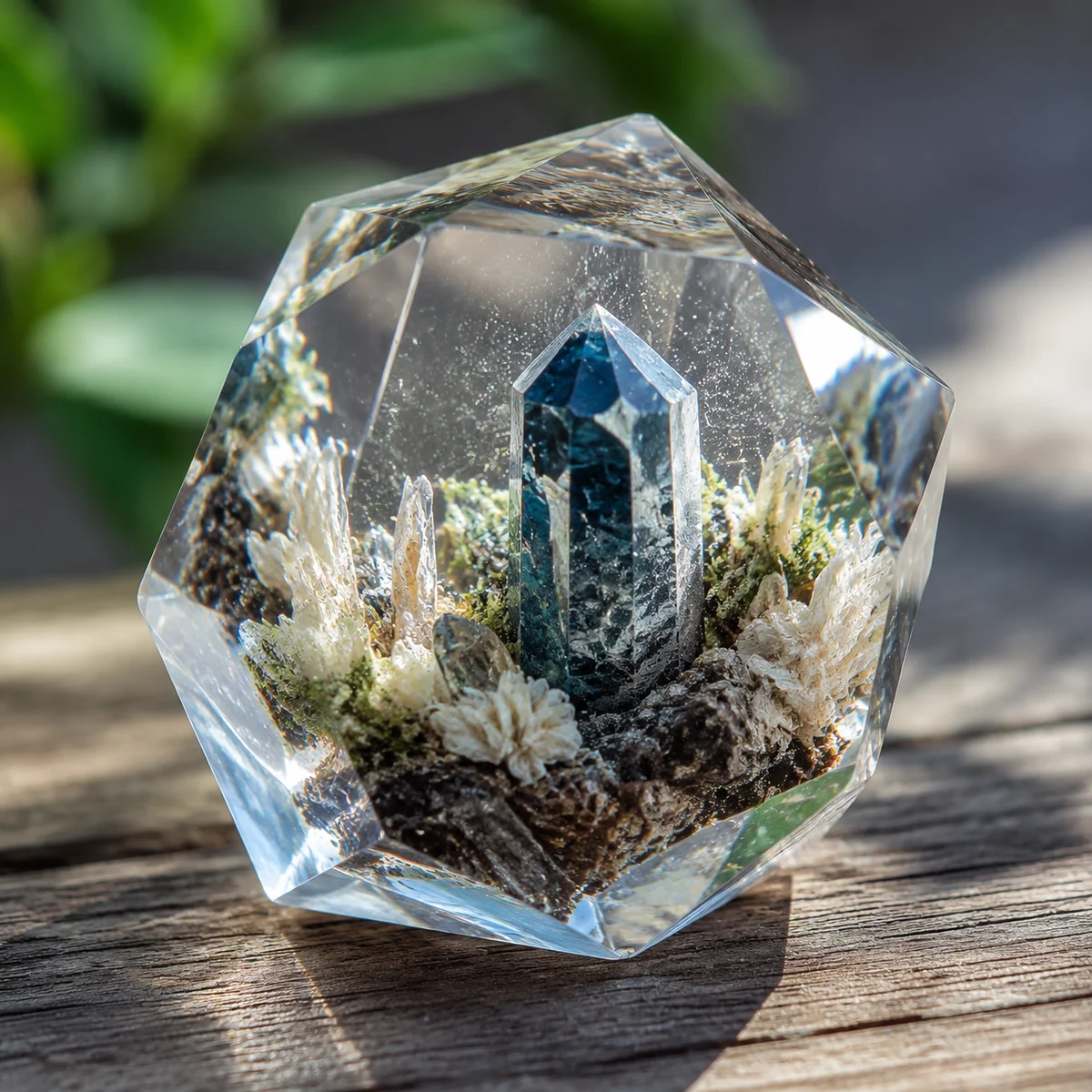 Resin Crystal Paperweight: Preserving Specimen..