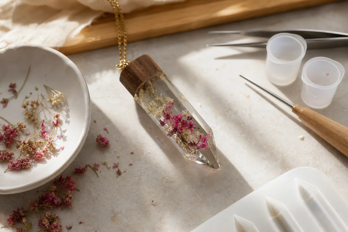 Create a Resin Crystal Pendant: DIY Tutorial