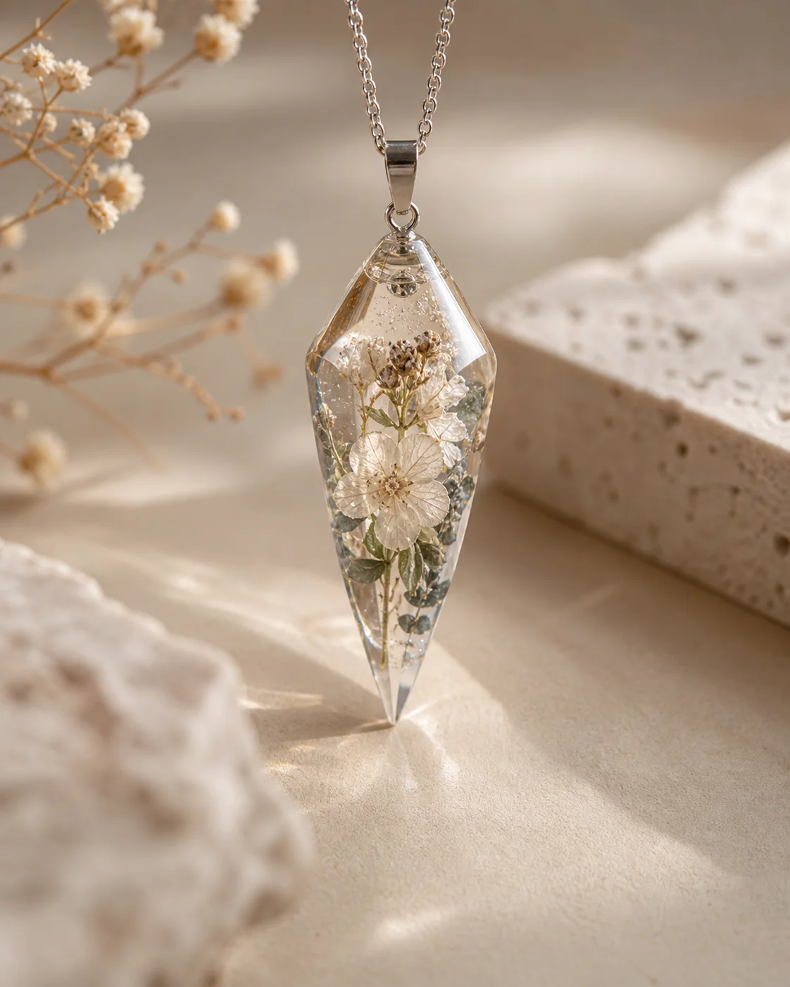 Resin Crystal Pendant: Preserve Your Favorite...