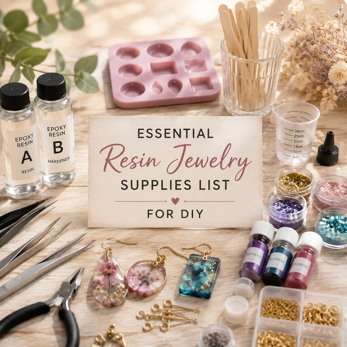 Essential Resin Jewelry Supplies List for DIY