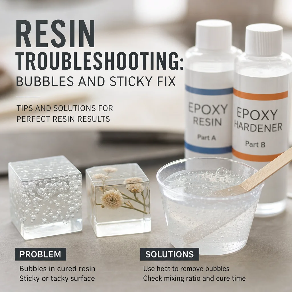 Resin Troubleshooting: Bubbles and Sticky Fix