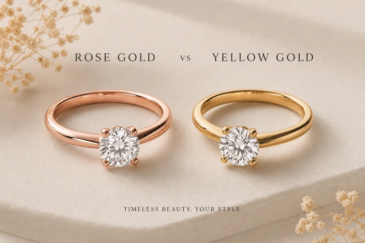 Compare Rose Gold vs Yellow Gold: Which Ring