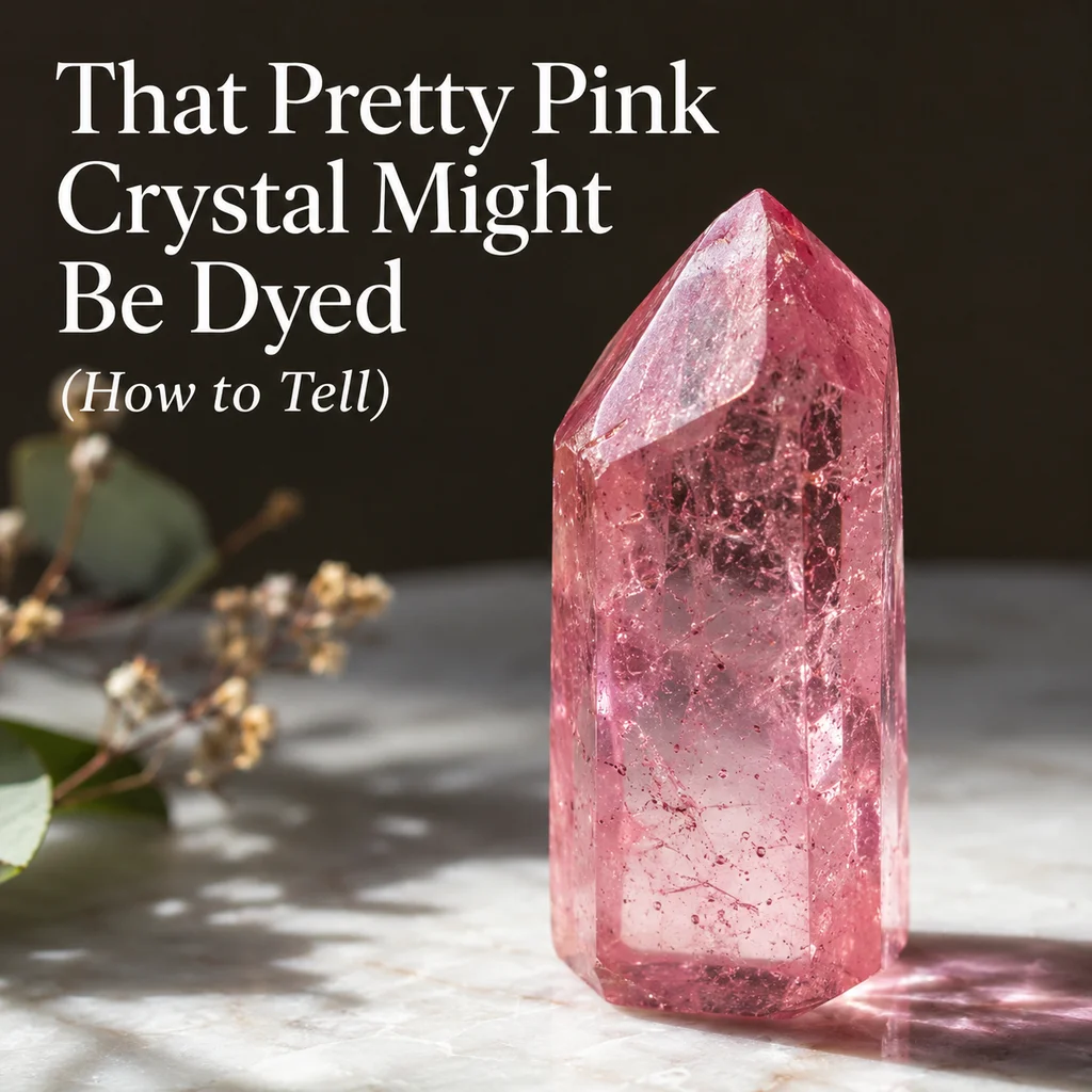 That Pretty Pink Crystal Might Be Dyed (How to
