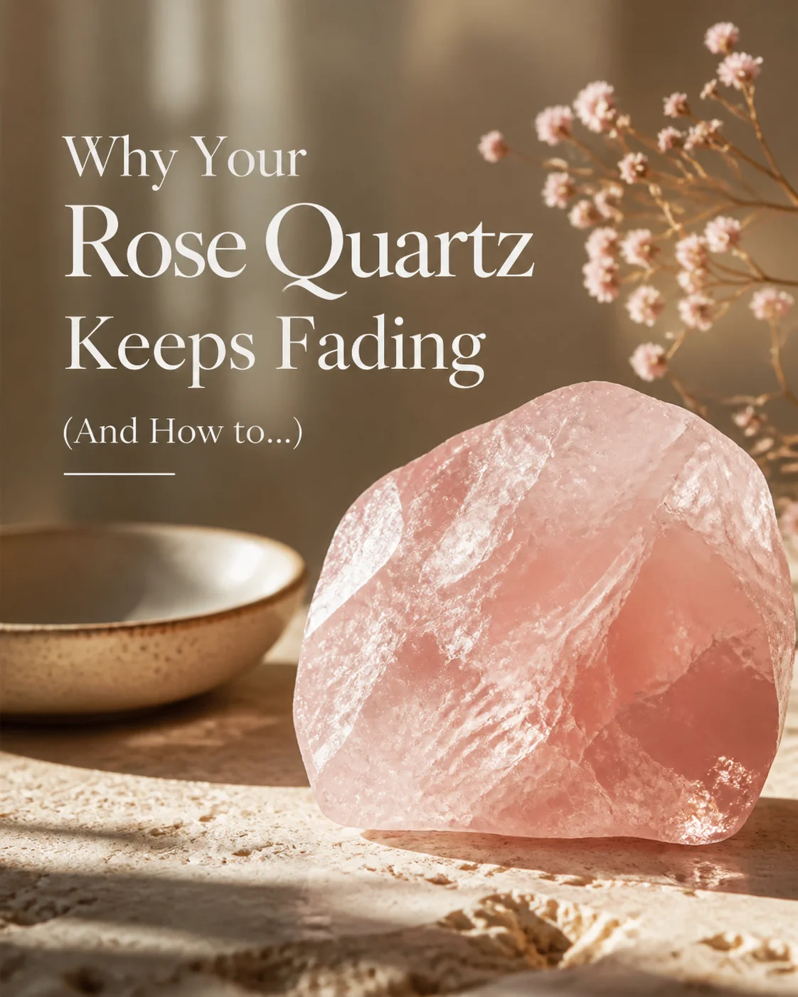 Why Your Rose Quartz Keeps Fading (And How to