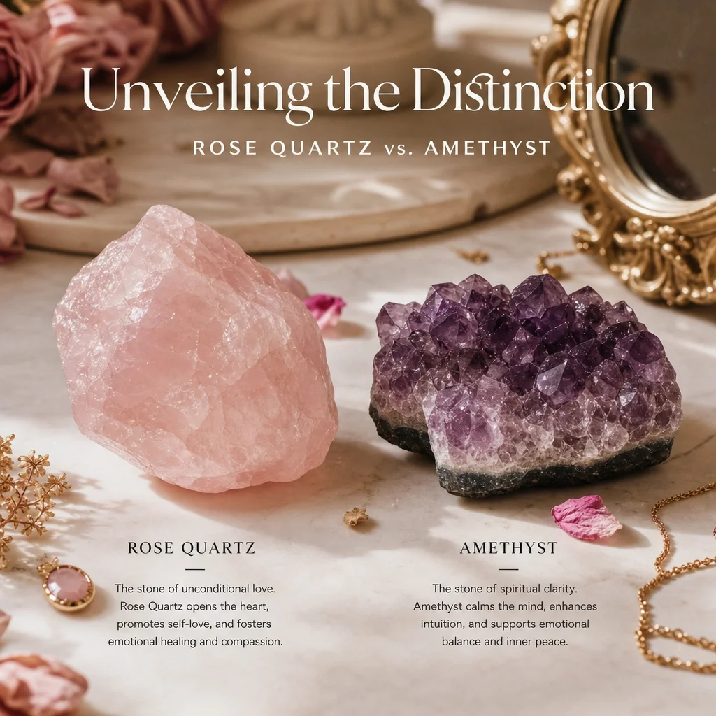 Unveiling the Distinction: Rose Quartz vs.