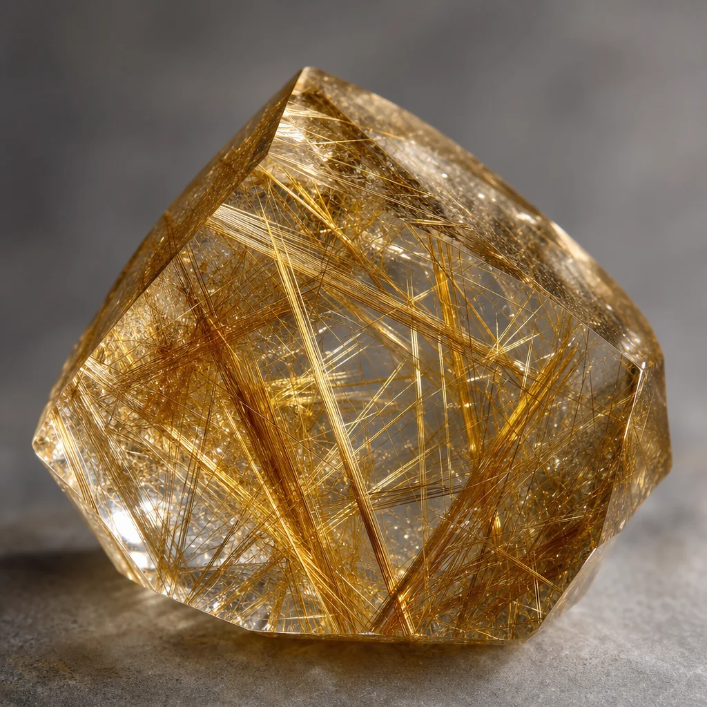 Rutilated Quartz: Gold Needle Inclusions