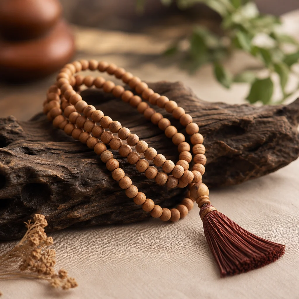 Sandalwood Mala: Fragrant Meditation Aid