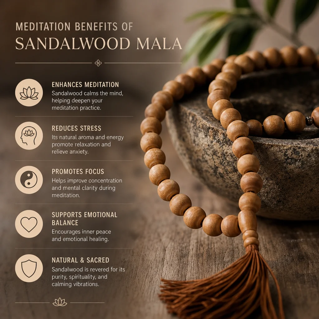 Sandalwood Mala Beads: Meditation Benefits Guide