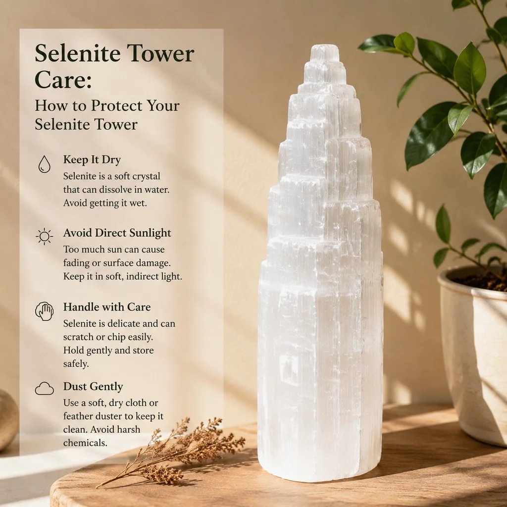 Selenite Tower Care: How to Protect Your