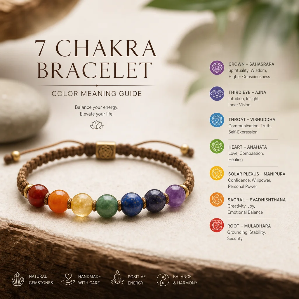 7 Chakra Bracelet Colors and Meanings