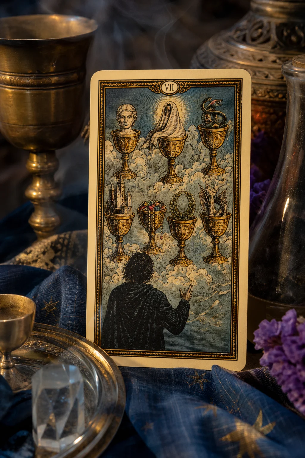 Seven of Cups Tarot Card: Complete Meaning Guide