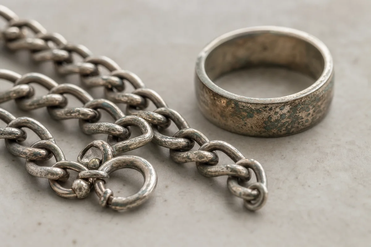 Tarnish on silver jewelry explained