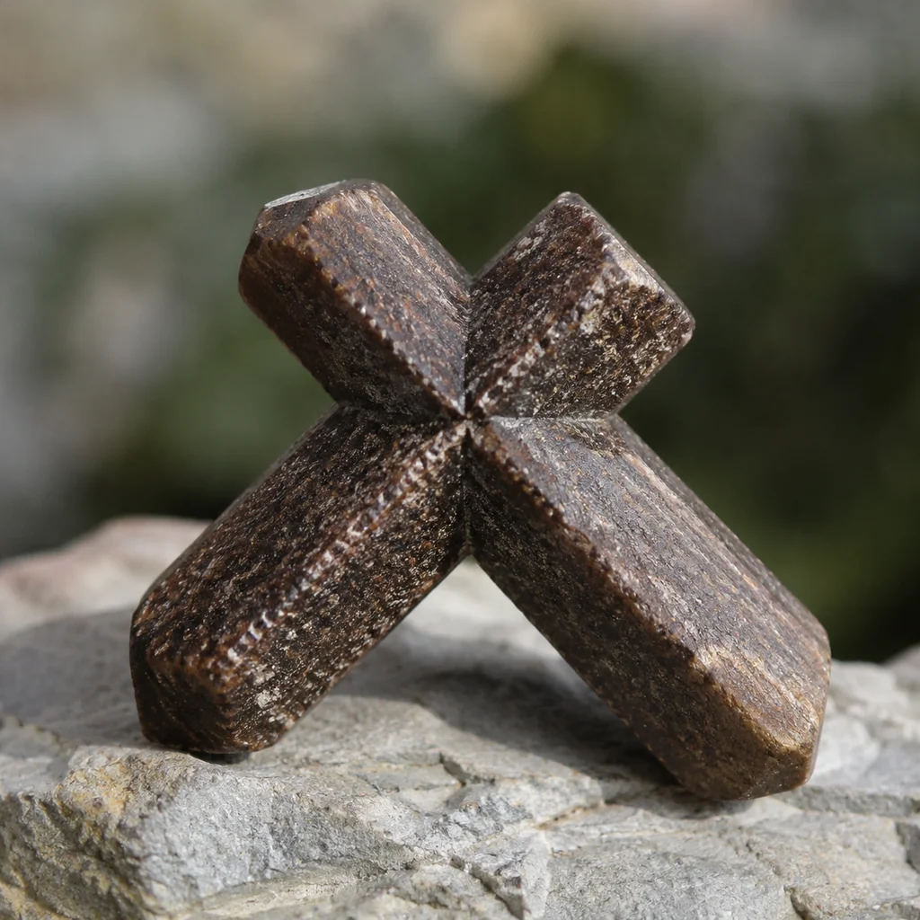 Staurolite Fairy Cross: Cruciform Mineral