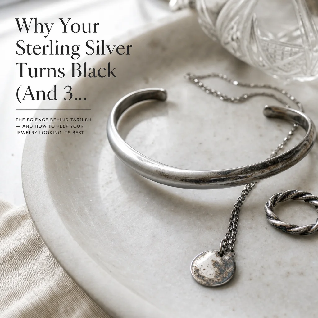 Why Your Sterling Silver Turns Black (And 3