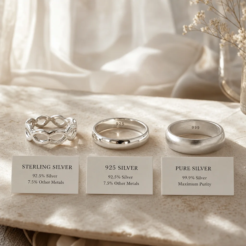 Sterling Silver vs 925 Silver vs Pure Silver
