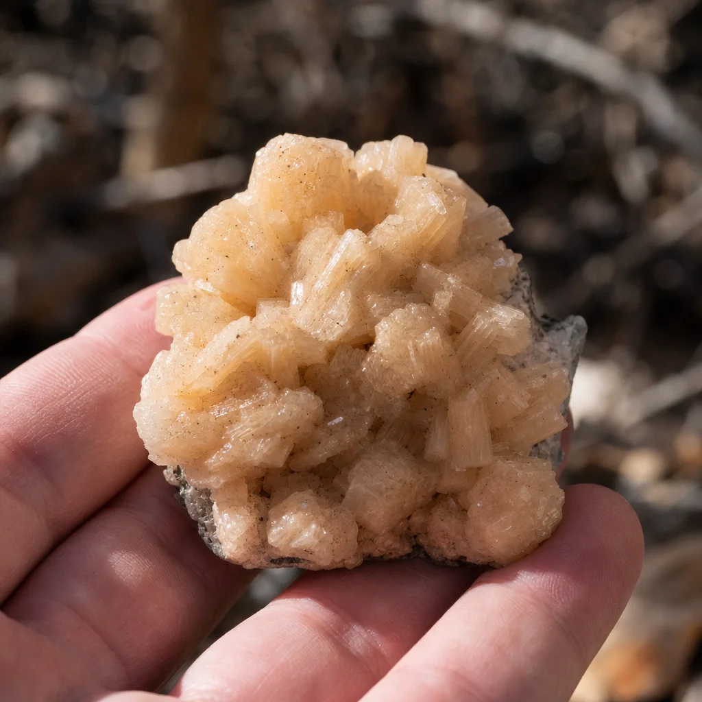 I Found a Stilbite Cluster That Looked Like