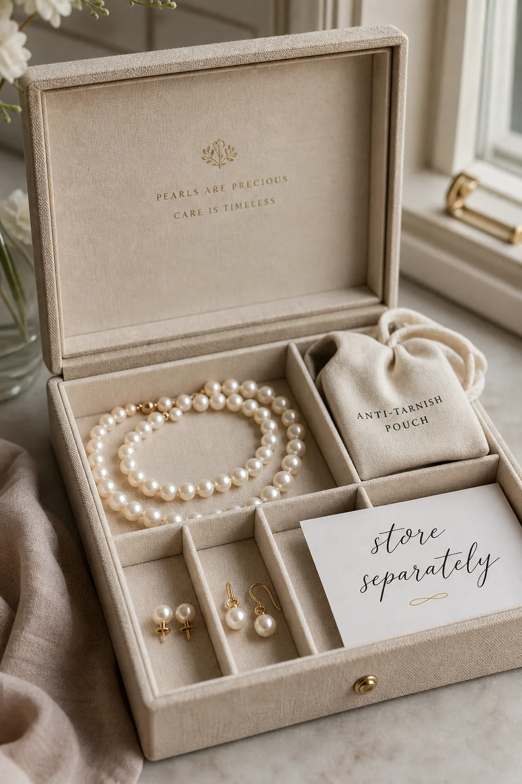 How to Store Pearl Jewelry So They Do Not Turn
