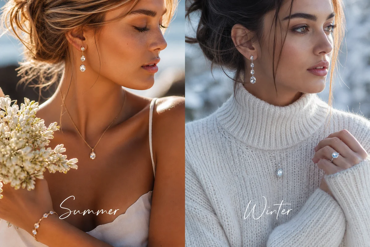 Summer vs. Winter Crystal Jewelry: Seasonal